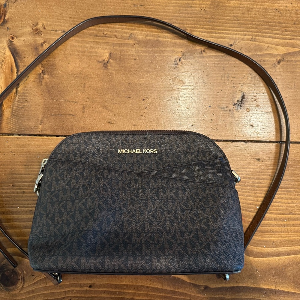 Michael Kors Brown Monogram Belt Bag